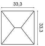 Декоративная панель Orac W106 (33.3x33.3x2.9 см) в Краснодаре