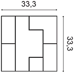 Декоративная панель Orac W103 (33.3x33.3x2.5 см) в Краснодаре