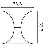 Декоративная панель Orac W107 (33.3x33.3x2.9 см) в Краснодаре