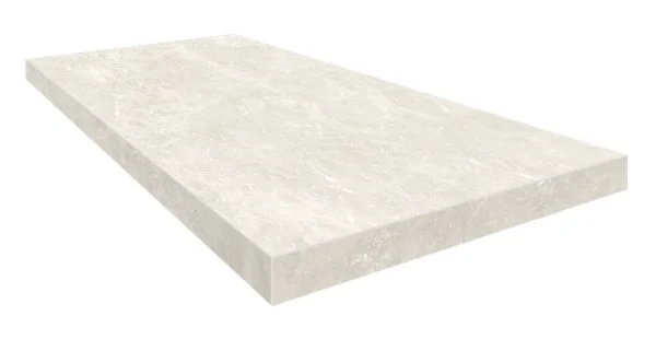 Керамогранит Coliseum Да Винчи Уайт Ступень угловая правая (Натуральный, 33х60) в Краснодаре