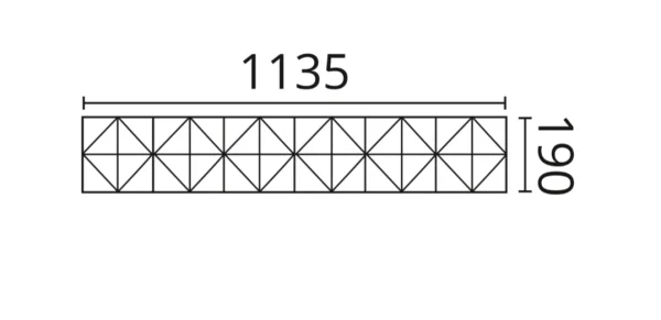 Декоративная панель NMC Arstyl Pyramid (113.5x19x1.8 см) в Краснодаре
