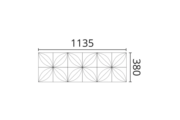 Декоративная панель NMC Arstyl Flower (113.5x38x2.8 см) в Краснодаре