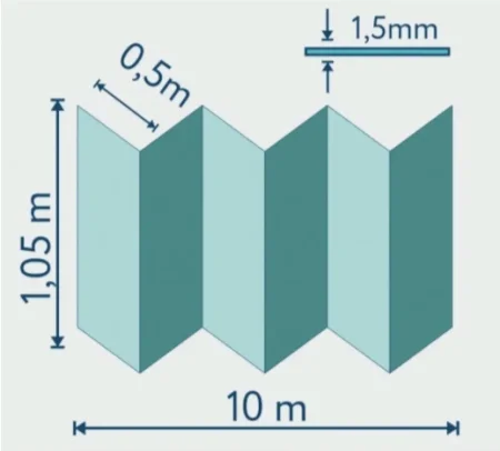 Подложка Солид 1,5мм гармошка для LVT (10.5м2) в Краснодаре