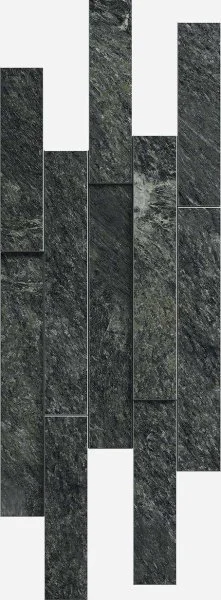 Керамогранит Italon Скайфолл Неро Брик 3D (Патинированная, 28х78) в Краснодаре