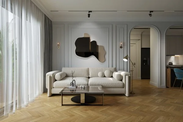 Паркетная доска Quartz Parquet Штучный паркет Вяз Кенигсберг 44-550-62 в Краснодаре