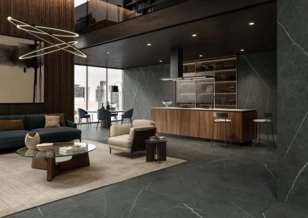 Керамогранит Italon Метрополис Империал Блэк 120х278 (Натуральная и Реттифицированная) в Краснодаре