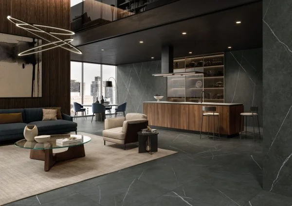 Керамогранит Italon Метрополис Империал Блэк 120х278 (Натуральная и Реттифицированная) в Краснодаре