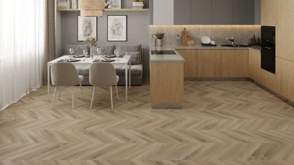 Кварц-виниловая плитка Alpine Floor Chevron Дуб Синистра ECO 20-6 (2,5 мм. 43 класс) в Краснодаре