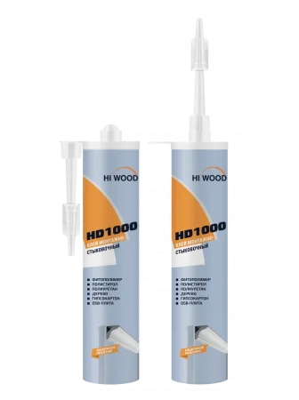 Монтажно-стыковочный клей HiWood HD1000 Белый 280 ml в Краснодаре