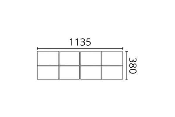 Декоративная панель NMC Arstyl Bump (113.5x38x4.3 см) в Краснодаре