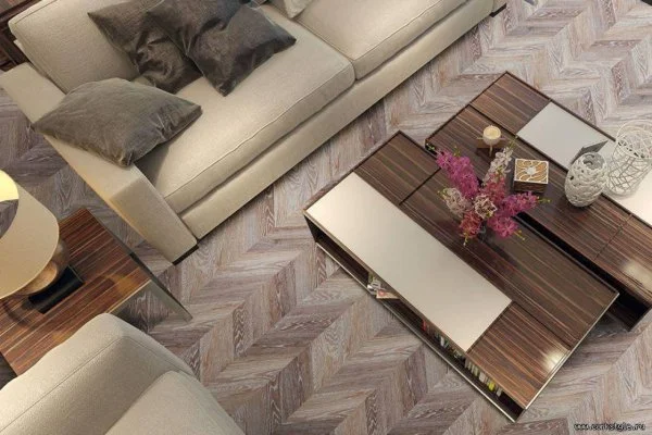 Пробковое покрытие CorkStyle Chevron Brown (1235*305*6 мм) HC в Краснодаре