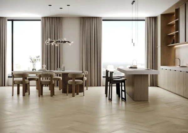 Паркетная доска Quartz Parquet Английская Ёлка Дуб Испанский 33-404 в Краснодаре