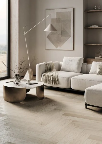 Паркетная доска Quartz Parquet Английская Ёлка Дуб Песочный 33-408 в Краснодаре