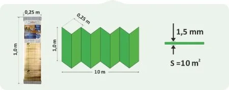 Подложка Солид 1,5мм для LVT ANTI SLIP (10м2) в Краснодаре