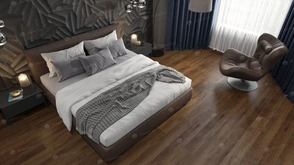 Кварц-виниловая плитка Alpine Floor Premium XL Дуб Шоколадный ЕСО 7-18, 8 мм. 43 класс в Краснодаре