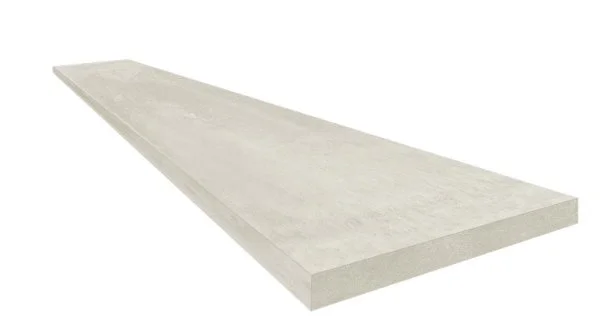 Керамогранит Coliseum Экспо Уайт Ступень угловая правая (Натуральный, 33х60) в Краснодаре