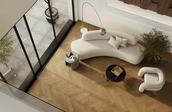 Паркетная доска Quartz Parquet Английская Ёлка Дуб Рустикальный 33-410 в Краснодаре