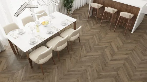 Кварц-виниловая плитка Alpine Floor Chevron Дуб Насыщенный ECO 20-4 (2,5 мм. 43 класс) в Краснодаре