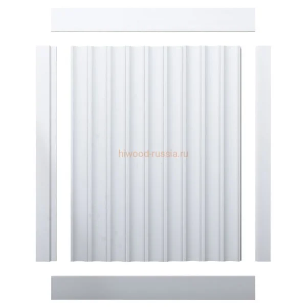 Финишный молдинг LF124A NP правый белый (42х12х2700мм) в Краснодаре