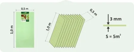 Подложка Солид 3мм листовая (5м2) в Краснодаре