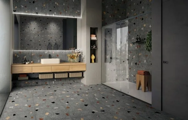 Керамогранит Coliseum Палладио Блэк 60х120 (Натуральный и Реттифицированный) в Краснодаре