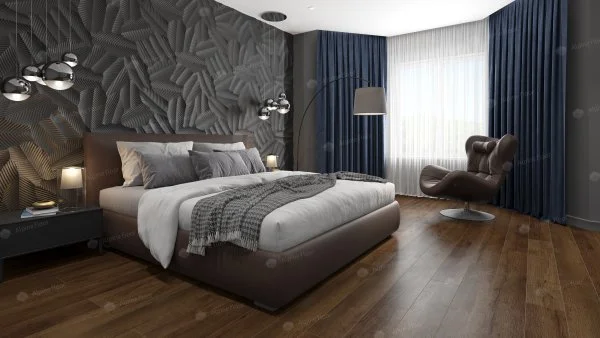 Кварц-виниловая плитка Alpine Floor Premium XL Дуб Шоколадный ЕСО 7-18, 8 мм. 43 класс в Краснодаре