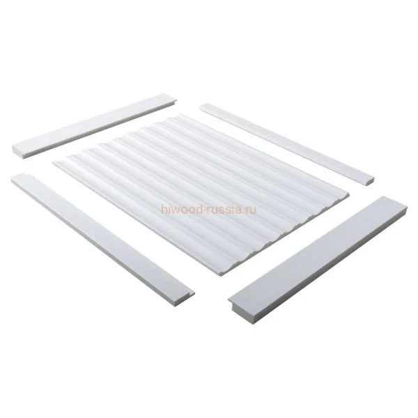 Финишный молдинг LF124A NP правый белый (42х12х2700мм) в Краснодаре