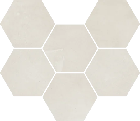Керамогранит Italon Континуум Полар Мозаика Гексагон (Натуральная 25х29) в Краснодаре