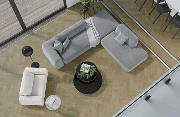 Паркетная доска Quartz Parquet Английская Ёлка Дуб Карельский 33-419 в Краснодаре