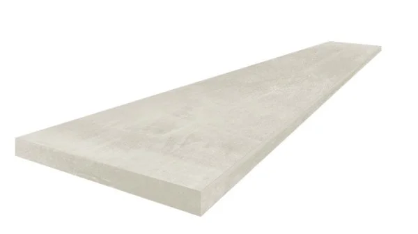 Керамогранит Coliseum Экспо Уайт Ступень угловая левая (Натуральный, 33х60) в Краснодаре