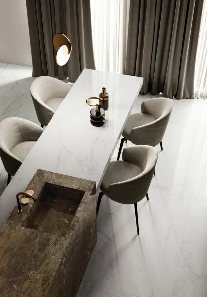 Керамогранит Italon Шарм Делюкс Бьянко Микеланджело 60х120 (Паттинированная и реттифицированная) в Краснодаре