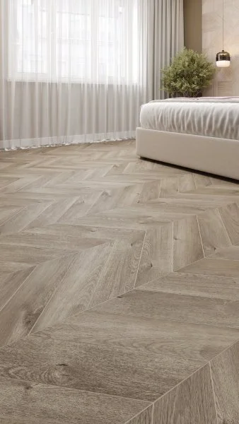 Кварц-виниловая плитка Alpine Floor Chevron Дуб Натур. Отбеленный ECO 20-3 (2,5 мм. 43 класс) в Краснодаре