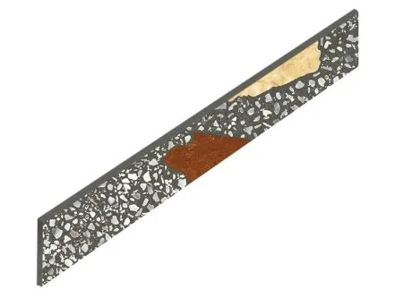 Керамогранит Coliseum Палладио Блэк Плинтус (Натуральный, 7,2х60) в Краснодаре