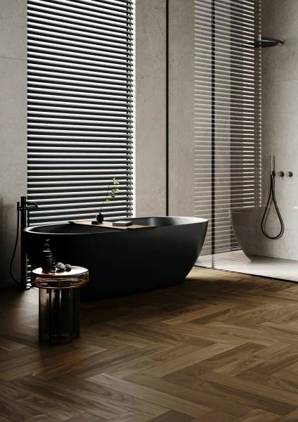 Паркетная доска Quartz Parquet Английская Ёлка Орех Американский 33-400-29 в Краснодаре