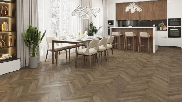 Кварц-виниловая плитка Alpine Floor Chevron Дуб Насыщенный ECO 20-4 (2,5 мм. 43 класс) в Краснодаре