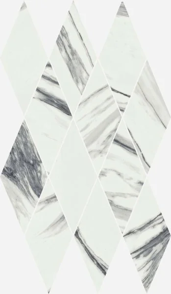 Керамогранит Italon Шарм Делюкс Статуарио Фантастико 28х48 мозаика Даймонд (Люкс) в Краснодаре