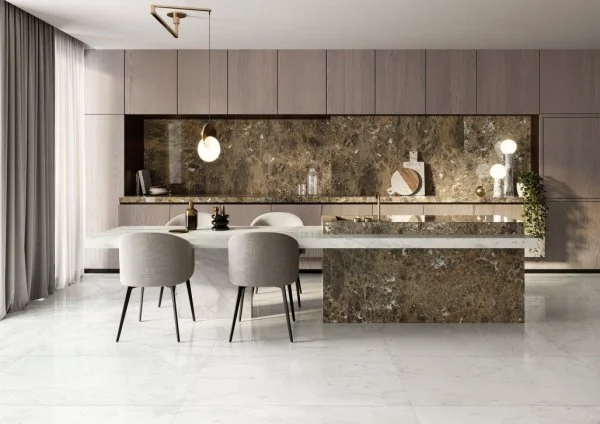 Керамогранит Italon Шарм Делюкс Бьянко Микеланджело 60х120 (Паттинированная и реттифицированная) в Краснодаре