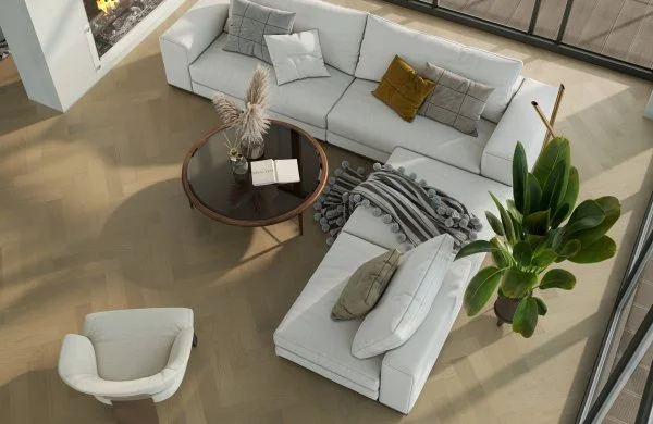 Паркетная доска Quartz Parquet Английская Ёлка Дуб Шампань 33-414 в Краснодаре