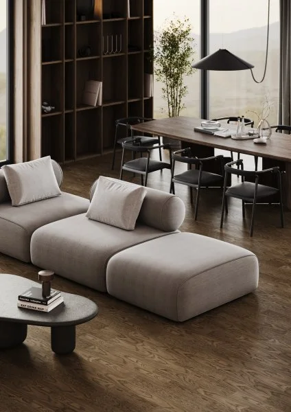 Паркетная доска Quartz Parquet Штучный паркет Дуб Брауни 44-413 в Краснодаре