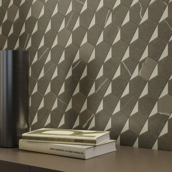 Керамогранит Italon Метрополис Мозаика Гексакон Ворм 25.4x31 (Натуральная) в Краснодаре