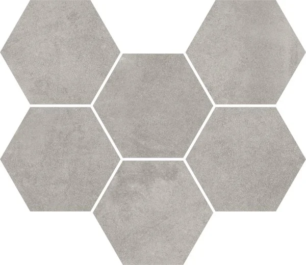 Керамогранит Coliseum Экспо Грэй Мозаика Гексагон (Натуральная, 25х29) в Краснодаре