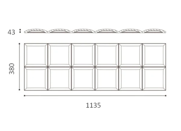 Декоративная панель NMC Arstyl Square (113.5x38x3 см) в Краснодаре