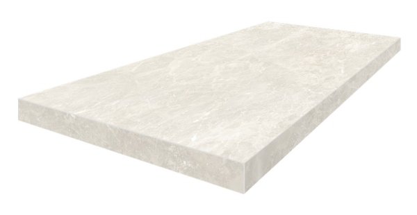 Керамогранит Coliseum Да Винчи Уайт Ступень угловая левая (Натуральный, 33х60) в #REGION_NAME_DECLINE_PP#