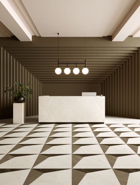 Керамогранит Coliseum Фьямма Уайт Вставка Фрэйм 60х60 (Натуральный и Реттифицированный) в #REGION_NAME_DECLINE_PP#